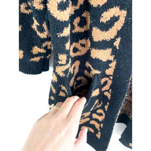 ComfyLuxe LEOPARD PATTERN LUXURY SOFT ROBE W/ FRONT POCKETS OS - Picture 4 of 9